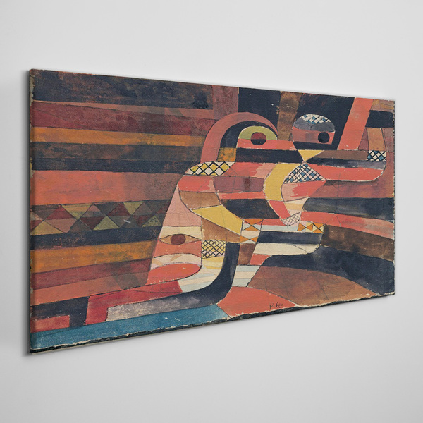 Abstract dance of colorful forms Print on canvas