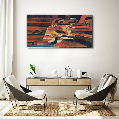 Abstract dance of colorful forms Print on canvas