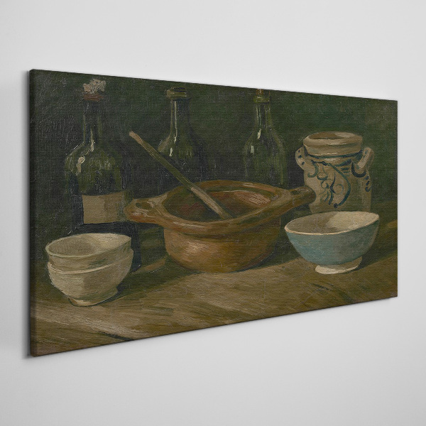 Still life with vessels Print on canvas