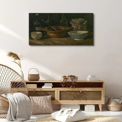 Still life with vessels Print on canvas