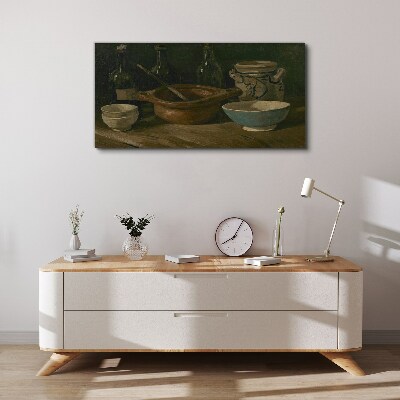 Still life with vessels Print on canvas