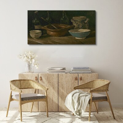 Still life with vessels Print on canvas