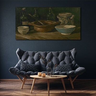 Still life with vessels Print on canvas