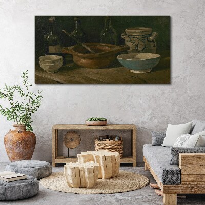 Still life with vessels Print on canvas