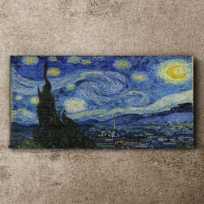 Starry Night Over the Rhone Canvas wall art