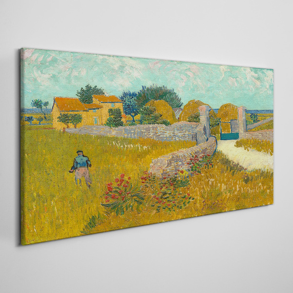Countryside landscapes in the sun Print on canvas