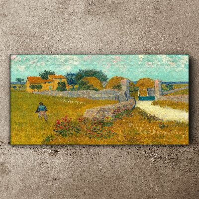 Countryside landscapes in the sun Print on canvas