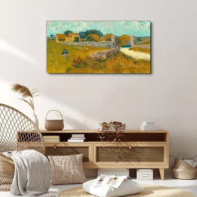 Countryside landscapes in the sun Print on canvas
