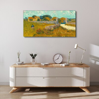 Countryside landscapes in the sun Print on canvas