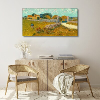 Countryside landscapes in the sun Print on canvas