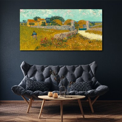 Countryside landscapes in the sun Print on canvas