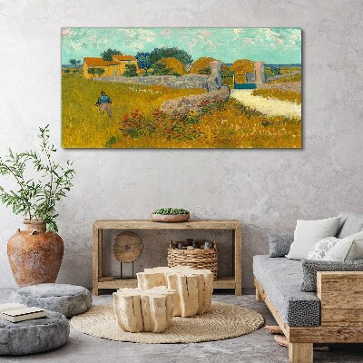 Countryside landscapes in the sun Print on canvas