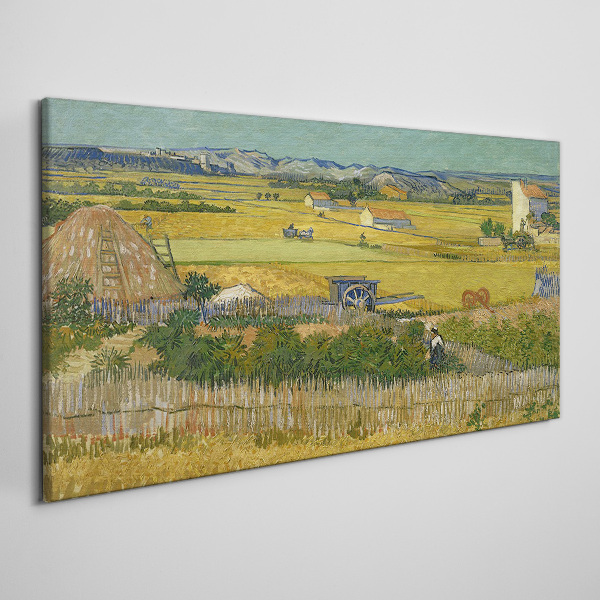 Wheat field Canvas wall art