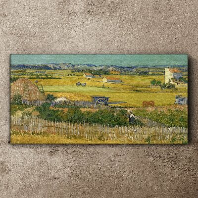 Wheat field Canvas wall art