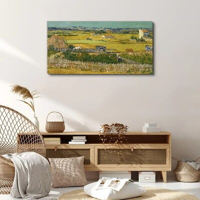 Wheat field Canvas wall art