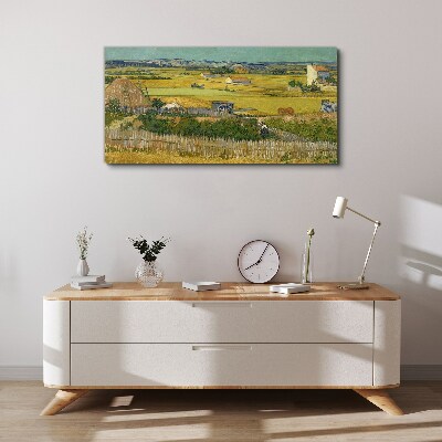 Wheat field Canvas wall art