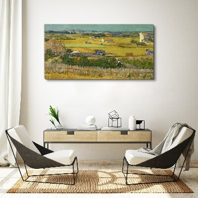 Wheat field Canvas wall art