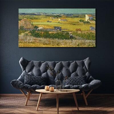 Wheat field Canvas wall art