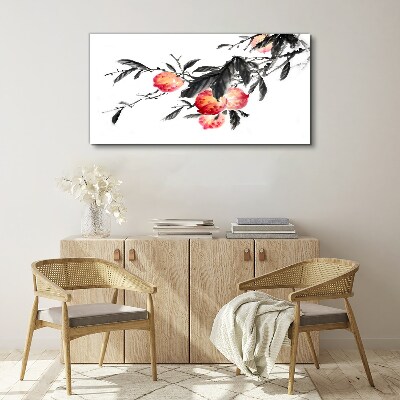Floral accents in a delicate style Canvas wall art