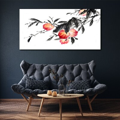 Floral accents in a delicate style Canvas wall art