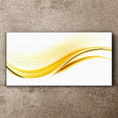 Waves of Yellow Light Print on canvas