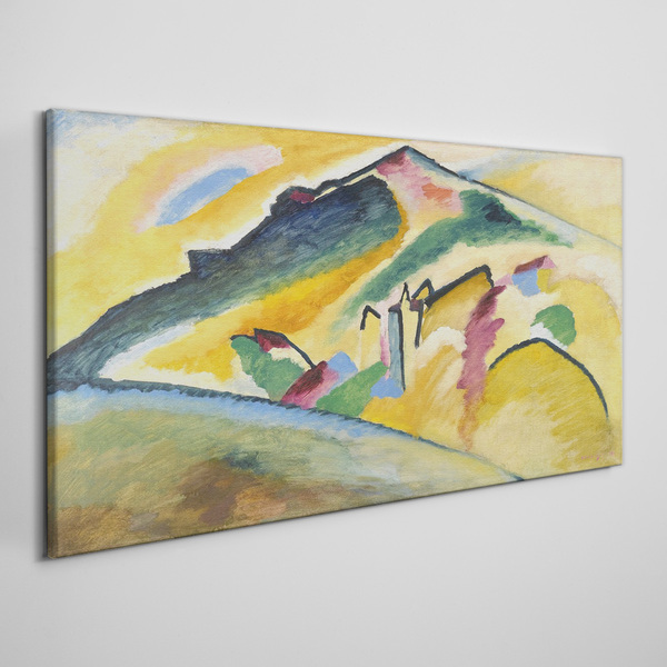 The colors of the mountain landscape Print on canvas