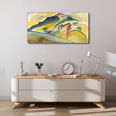 The colors of the mountain landscape Print on canvas