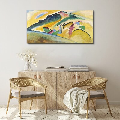The colors of the mountain landscape Print on canvas