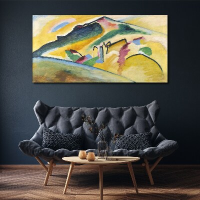 The colors of the mountain landscape Print on canvas