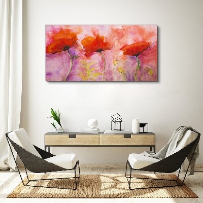 A floral dream in shades of pink Canvas wall art