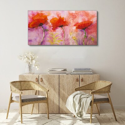 A floral dream in shades of pink Canvas wall art