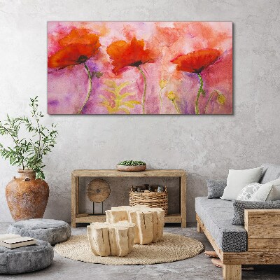A floral dream in shades of pink Canvas wall art