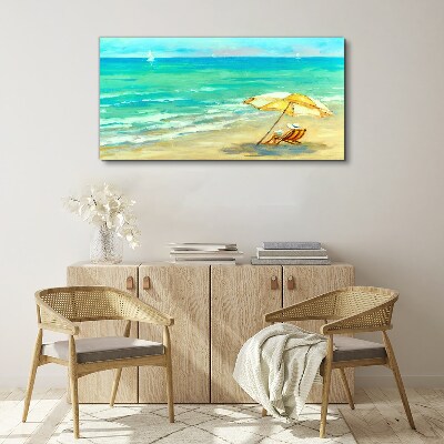 Summer holidays by the sea Canvas wall art