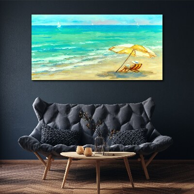 Summer holidays by the sea Canvas wall art