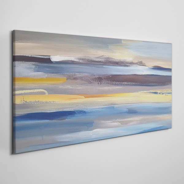 Calm waves of colors Canvas wall art