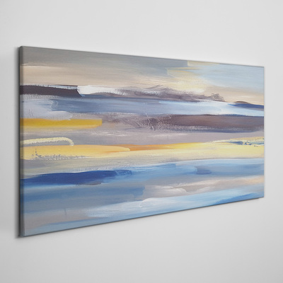 Calm waves of colors Canvas wall art