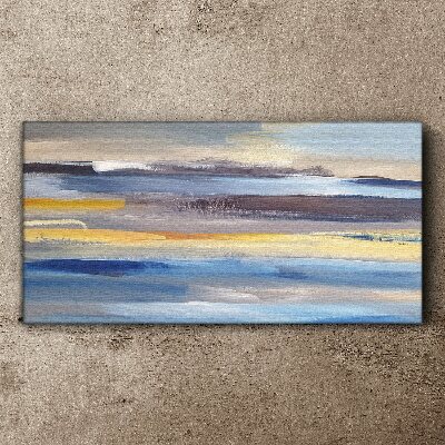 Calm waves of colors Canvas wall art