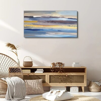 Calm waves of colors Canvas wall art
