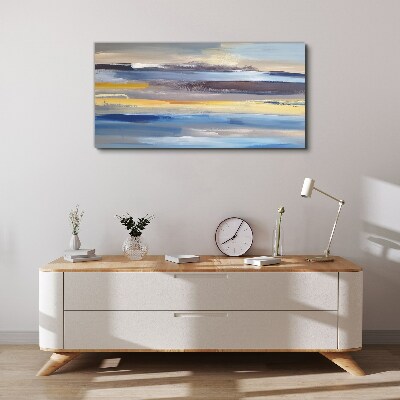 Calm waves of colors Canvas wall art