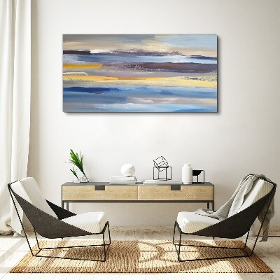 Calm waves of colors Canvas wall art