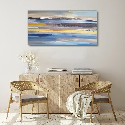 Calm waves of colors Canvas wall art