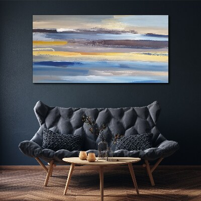 Calm waves of colors Canvas wall art