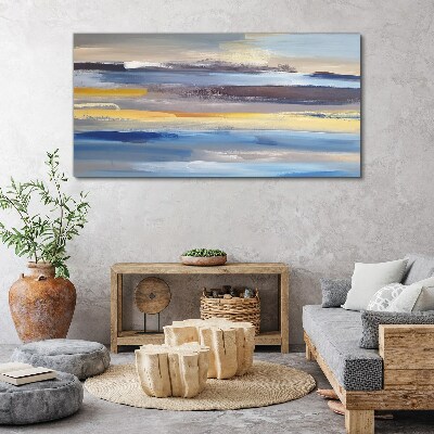 Calm waves of colors Canvas wall art