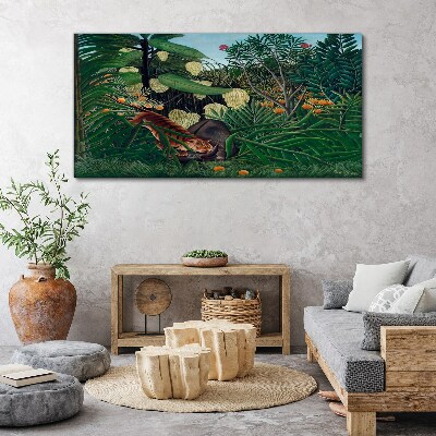 The mysterious world of the jungle Canvas wall art
