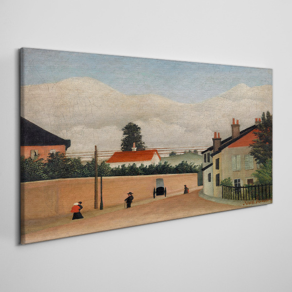 A quiet street in the landscape Canvas wall art