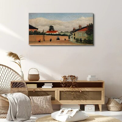 A quiet street in the landscape Canvas wall art