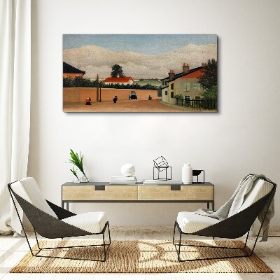 A quiet street in the landscape Canvas wall art