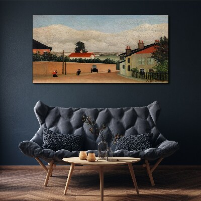 A quiet street in the landscape Canvas wall art