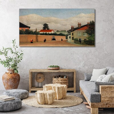 A quiet street in the landscape Canvas wall art