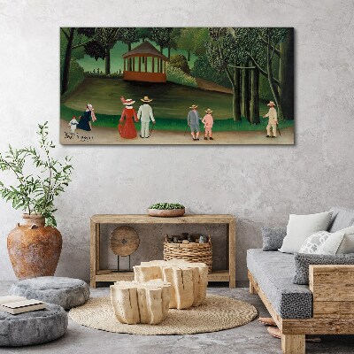 A walk in the park Print on canvas